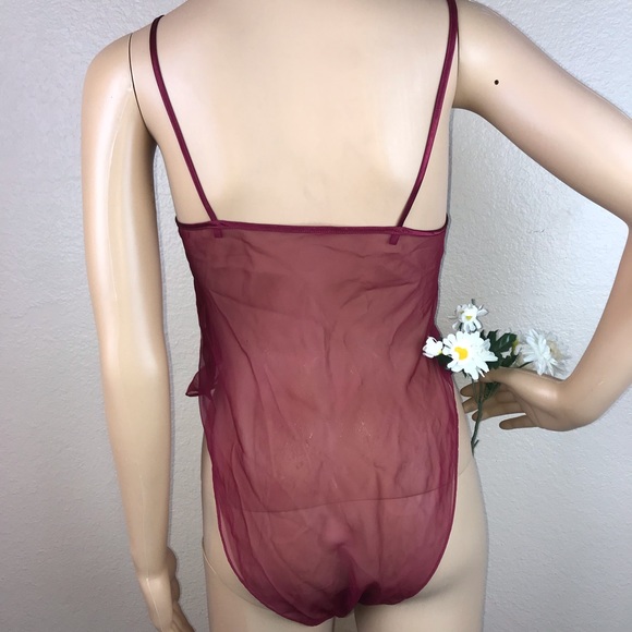 VS Vintage Gold Label Sequin Satin Teddy Lingerie - Picture 4 of 8
